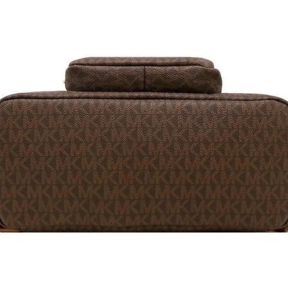 NWT Michael Kors Abbey Cargo Backpack Brown/Acorn - Picture 5 of 11